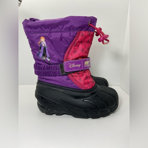 Sorel X Disney Flurry Frozen Anna Weather Resistant Boots Toddler Girl Size 12 - Picture 3 of 13